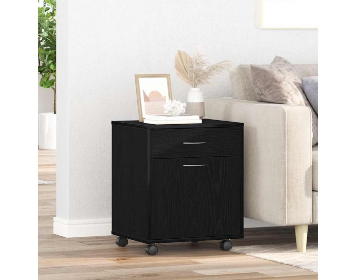 Sonata H Подвижен шкаф Черен дъб 45 x 38 x 54 см Инженерно дърво