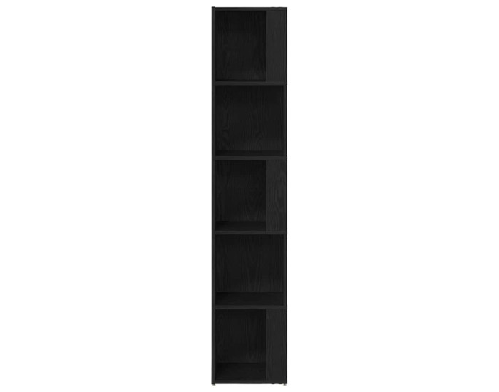 Sonata Rafturi de colț 33 x 33 x 164,5 cm Lemn prelucrat Stejar Negru