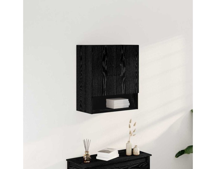 Sonata Dulap de perete 60 x 30 x 70 cm Lemn prelucrat Stejar Negru
