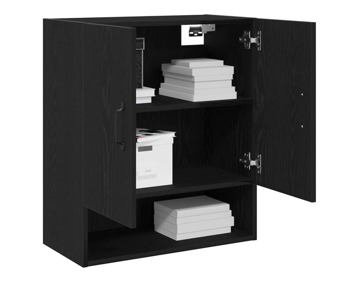 Sonata Dulap de perete 60 x 30 x 70 cm Lemn prelucrat Stejar Negru