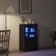 Sonata Bufet LED 60,5 x 37 x 100 cm Lemn prelucrat Stejar Negru