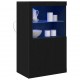 Sonata Bufet LED 60,5 x 37 x 100 cm Lemn prelucrat Stejar Negru