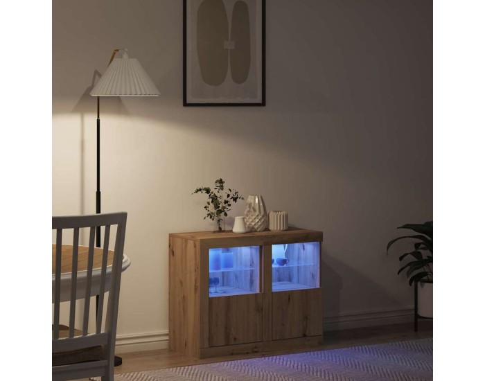 Sonata Bufet LED 2 buc. 41 x 37 x 67 cm Lemn prelucrat