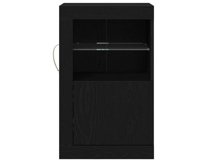 Sonata Bufet LED 41 x 37 x 67 cm Lemn prelucrat Stejar Negru