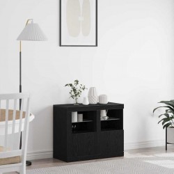 Sonata H Страничен шкаф 2 pcs Черен дъб 41 x 37 x 67 см Инженерно дърво - Dulapuri