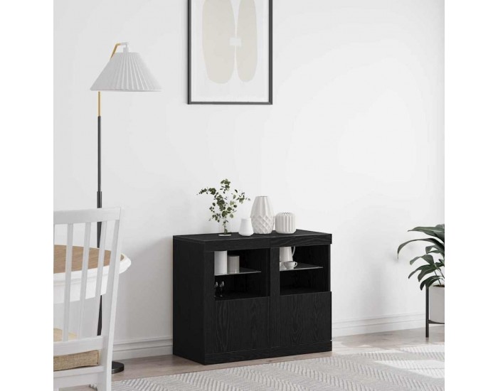 Sonata H Страничен шкаф 2 pcs Черен дъб 41 x 37 x 67 см Инженерно дърво
