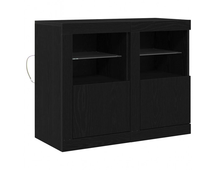 Sonata H Страничен шкаф 2 pcs Черен дъб 41 x 37 x 67 см Инженерно дърво