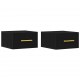 Sonata H Нощен шкаф 2 pcs Черен дъб 35 x 35 x 20 см Инженерно дърво