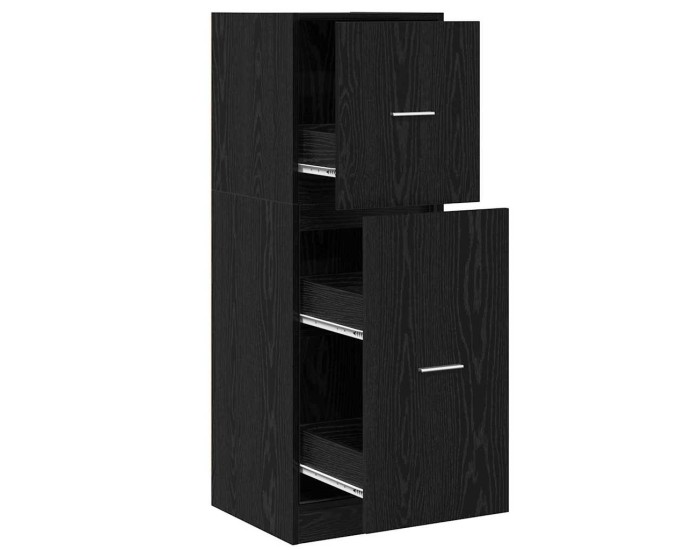 Sonata Cabinet de Apotecă Stejar negru 40 x 41 x 118 cm Lemn compozit