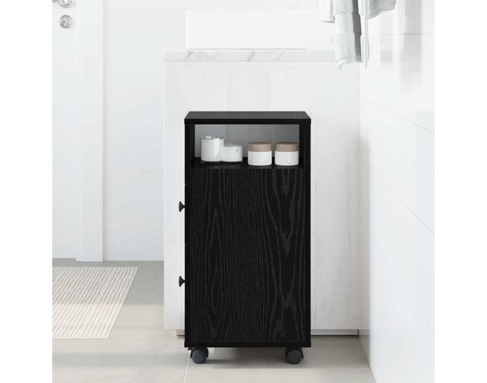 Sonata H Тъмен шкаф за баня Черен дъб 33 x 23 x 65 см Инженерно дърво