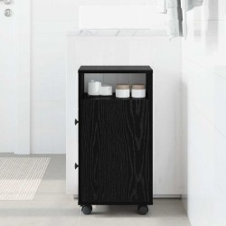 Sonata H Тъмен шкаф за баня Черен дъб 33 x 23 x 65 см Инженерно дърво - Dulapuri