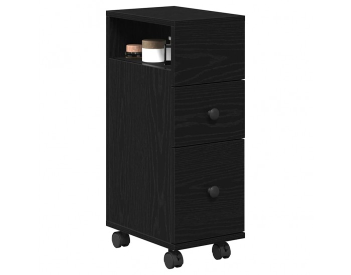 Sonata H Тъмен шкаф за баня Черен дъб 33 x 23 x 65 см Инженерно дърво