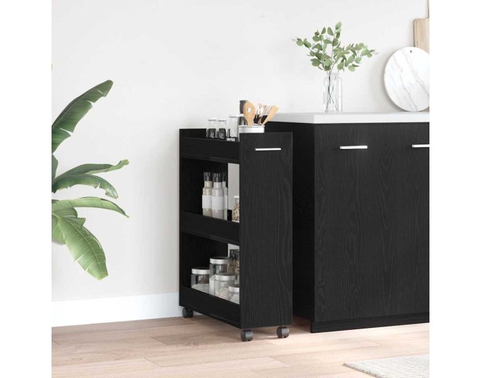 Sonata Dulap cu roata Stejar Negru 60 x 22 x 79 cm
