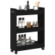 Sonata Dulap cu roata Stejar Negru 60 x 22 x 79 cm