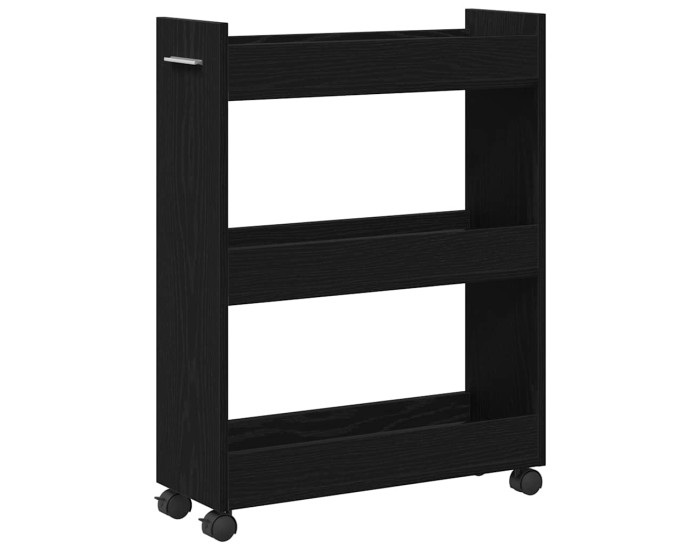 Sonata Dulap cu roata Stejar Negru 60 x 22 x 79 cm