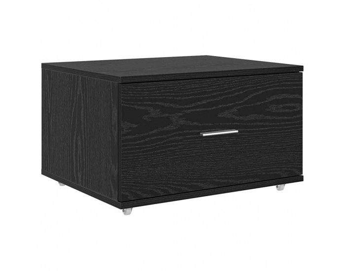 Sonata H Чекмеджетен шкаф Черно 55 x 45 x 33.5 см Инженерно дърво