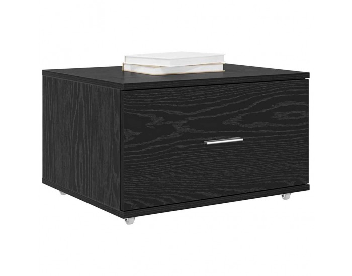 Sonata H Чекмеджетен шкаф Черно 55 x 45 x 33.5 см Инженерно дърво