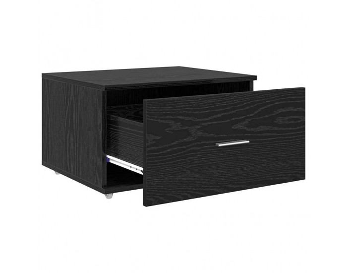 Sonata H Чекмеджетен шкаф Черно 55 x 45 x 33.5 см Инженерно дърво