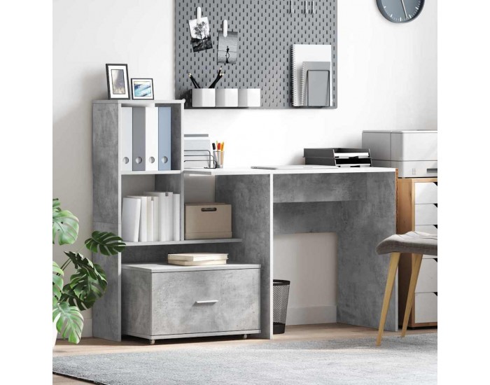 Sonata H Чекмеджетен шкаф с колело Сив 55 x 45 x 33.5 см Инженерно дърво