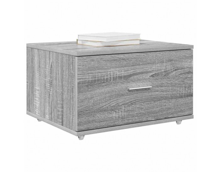 Sonata H Чекмеджетен шкаф с колело Сив 55 x 45 x 33.5 см Инженерно дърво