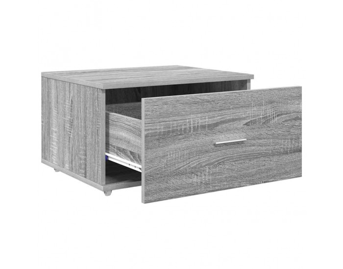 Sonata H Чекмеджетен шкаф с колело Сив 55 x 45 x 33.5 см Инженерно дърво