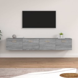 Sonata H Стенни шкафове 2 бр Сив сонома 100x36,5x35 см инженерно дърво - Dulapuri