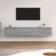 Sonata H Стенни шкафове 2 бр Сив сонома 100x36,5x35 см инженерно дърво