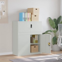 Sonata H Шкаф за папки светлосив 90x40x110 см стомана - Dulapuri