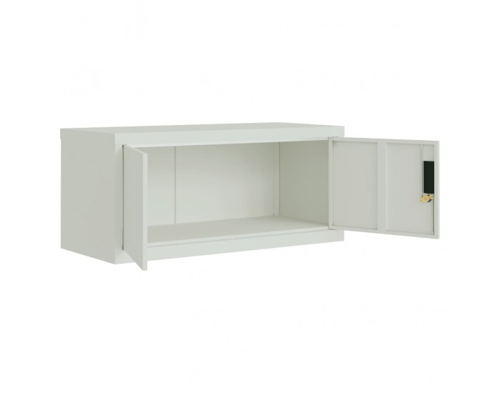 Sonata H Шкаф за папки светлосив 90x40x110 см стомана