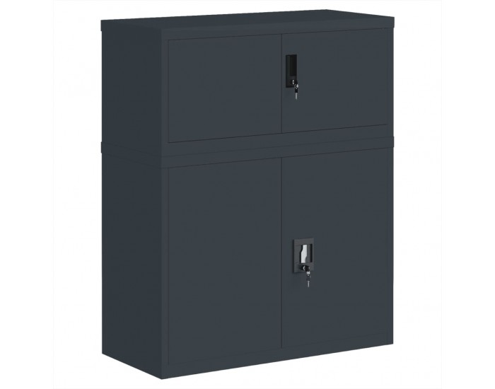 Sonata H Шкаф за папки антрацит 90x40x110 см стомана
