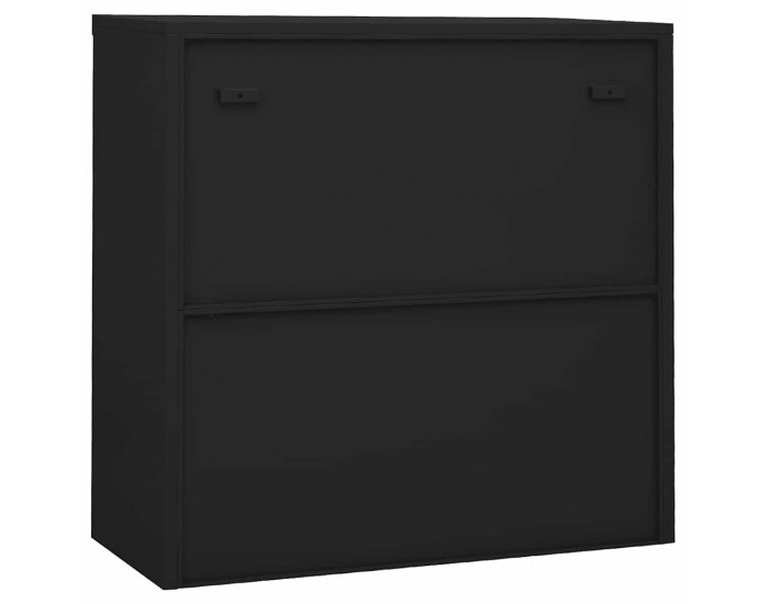 Sonata H Офис шкаф с плъзгаща се врата, антрацит, 90x40x90 см, стомана