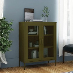 Sonata H Шкаф за съхранение, маслиненозелен, 80х35х101,5 см, стомана - Dulapuri