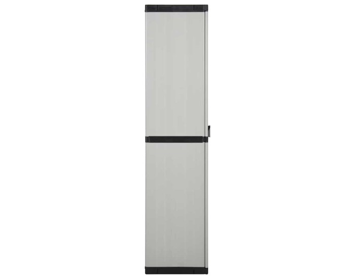 Sonata Dulap de depozitare grădină cu 3 rafturi gri/negru 68x40x168 cm