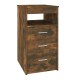 Sonata Dulap cu sertar, stejar fumuriu, 40x50x76 cm, lemn prelucrat