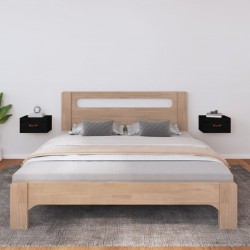 Sonata H Нощни шкафчета за стенен монтаж, 2 бр, черен, 40x29,5x22 см - Dulapuri