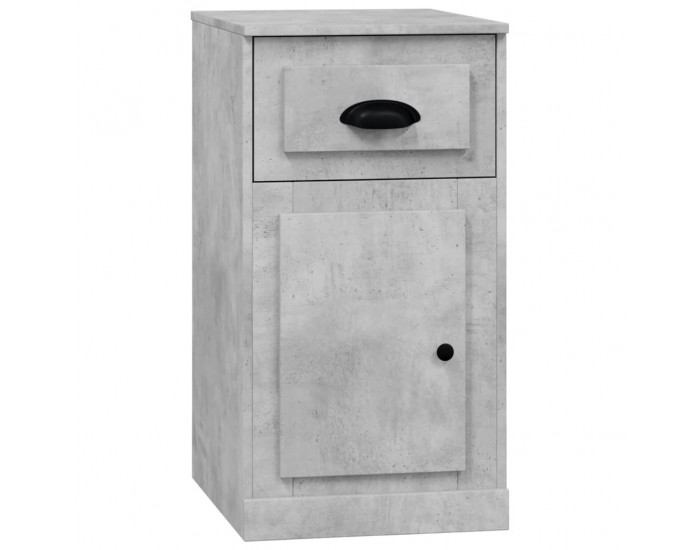 Sonata H Страничен шкаф чекмедже бетонно сив 40x50x75 см инженерно дърво