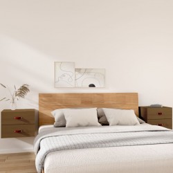 Sonata H Нощни шкафчета за стенен монтаж 2 бр меденокафяви 50x36x40 см - Dulapuri