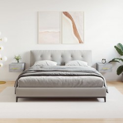 Sonata H Нощни шкафчета за стенен монтаж 2 бр бетонно сиви 35x35x20 см - Dulapuri