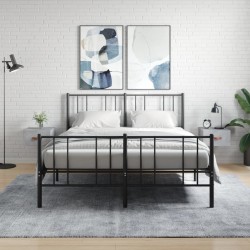 Sonata H Нощни шкафчета за стенен монтаж 2 бр бетонно сиви 35x35x20 см - Dulapuri