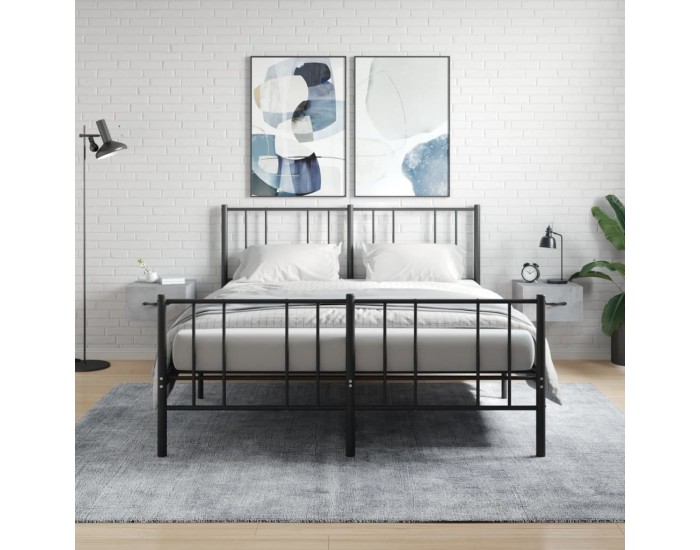 Sonata H Нощни шкафчета за стенен монтаж 2 бр бетонно сиви 35x35x20 см