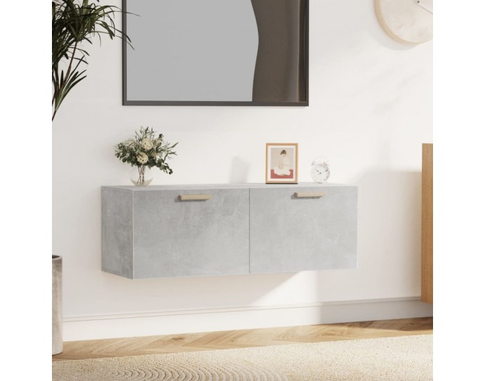 Sonata H Стенен шкаф, бетонно сив, 100x36,5x35 см, инженерно дърво