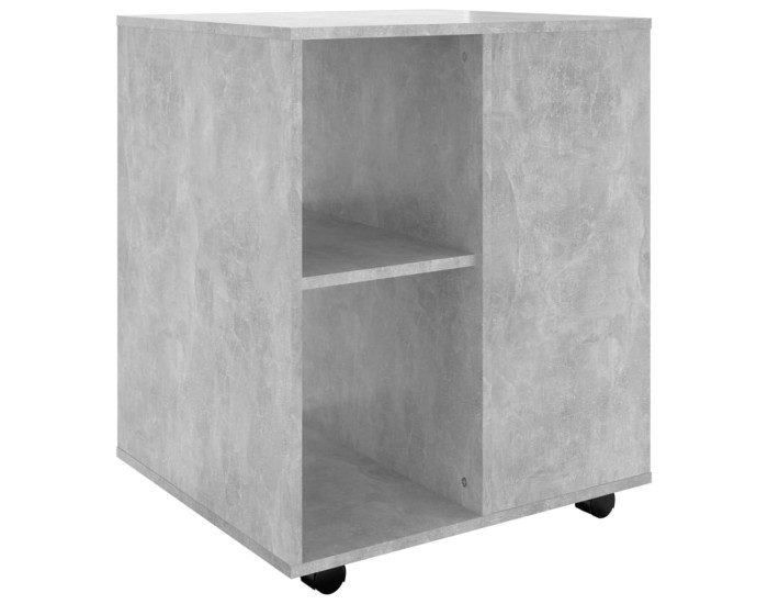 Sonata Dulap cu roți, gri beton, 60x53x72 cm, PAL