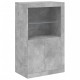 Sonata Dulap lateral cu lumini LED, gri beton, lemn prelucrat