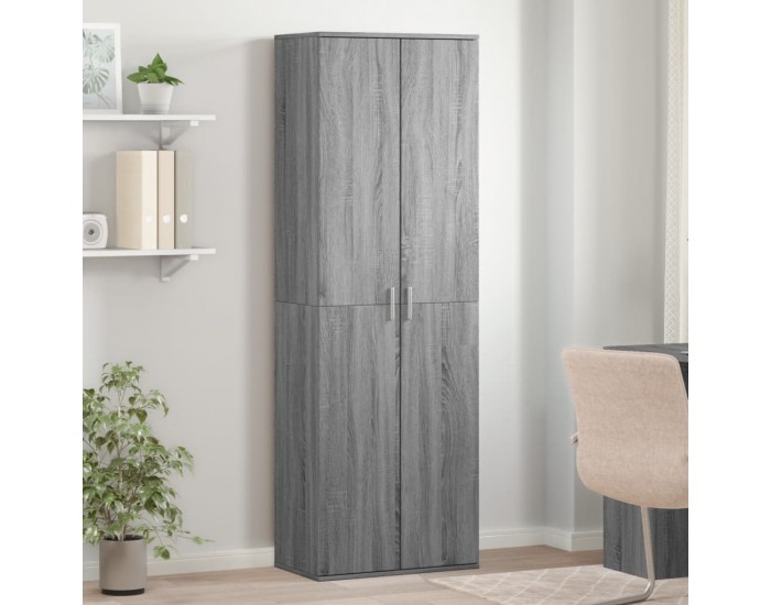 Sonata H Висок шкаф, сив сонома, 60x35x180 см, инженерно дърво
