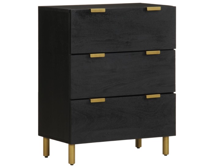 Sonata Dulap, negru, 60x33x75 cm, lemn prelucrat