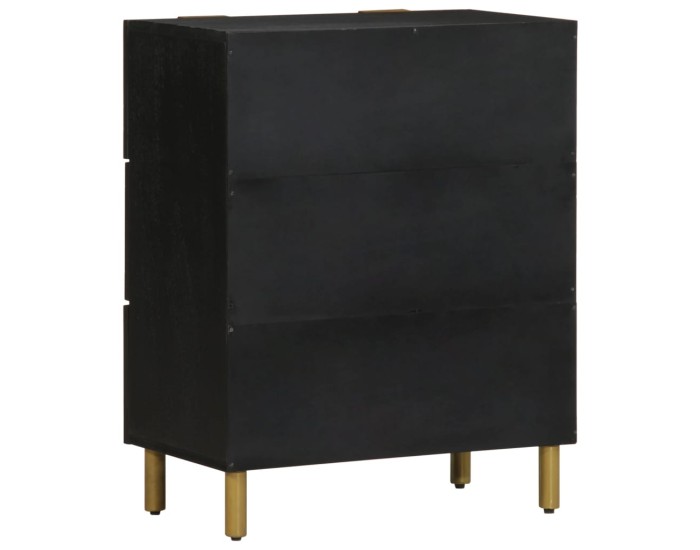 Sonata Dulap, negru, 60x33x75 cm, lemn prelucrat