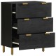 Sonata Dulap, negru, 60x33x75 cm, lemn prelucrat
