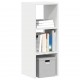 Sonata H Стелаж за книги с възможност за подреждане в бяло 30x30x80 cm