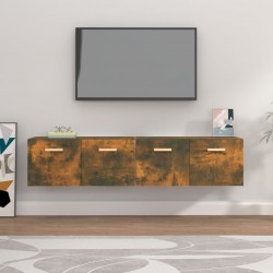 Sonata H Стенни шкафове 2 бр Опушен дъб 80x35x36,5 см инженерно дърво - Dulapuri