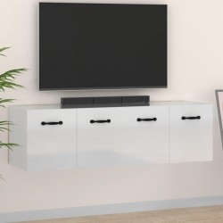Sonata H Стенни шкафове 2 бр бял гланц 80x36,5x35 см инженерно дърво - Dulapuri